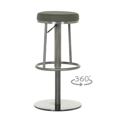 Бар стол Carmen Bezu - Черно-зелен BG