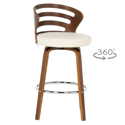 Бар стол Carmen 4041 - Орех/Крем