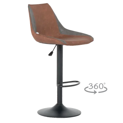 Бар стол Carmen Grove - Червен/Кафяв