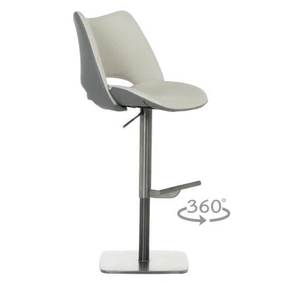 Бар стол Carmen Marira 2 - Светлосив RG