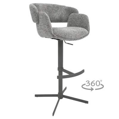 Бар стол Carmen Praide - Сив 44