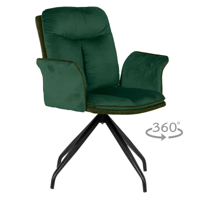 Трапезен стол Carmen Marlow - Тъмнозелен BF 2