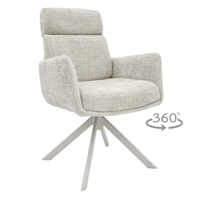 Трапезен стол Carmen Torva 6 - Бял 01