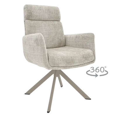 Трапезен стол Carmen Torva - Крем 02