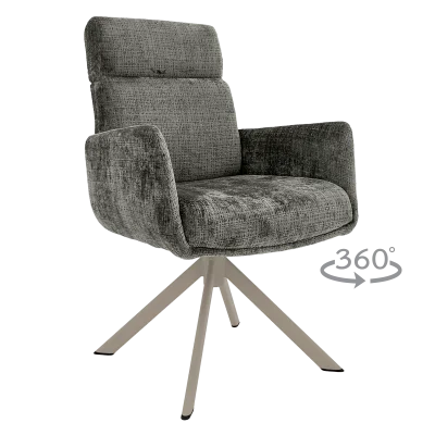 Трапезен стол Carmen Torva - Графит 93