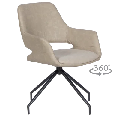 Трапезен стол Carmen Totnes 1 - Бежов SF 1