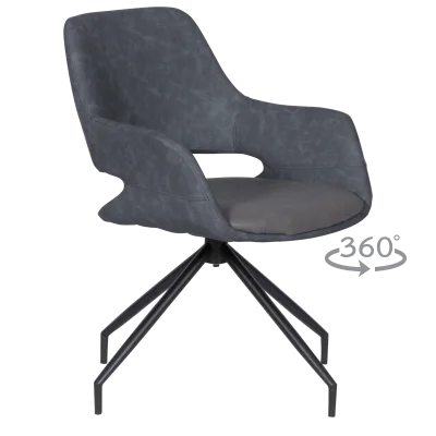 Трапезен стол Carmen Totnes 1 - Сив SF 2