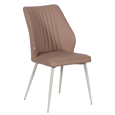 Трапезен стол Carmen Laredo 1 Y силиконова кожа - Светлокафяв 11