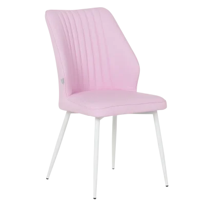 Трапезен стол Carmen Laredo 3 Y силиконова кожа - Розов 14