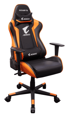 Геймърски стол Gigabyte Aorus AGC300 rev.2.0, Черен/Оранжев GA-CHAIR-AGC300