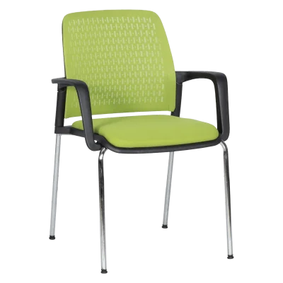 Посетителски стол Carmen 1138 CH - Зелен