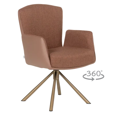 Трапезен стол Carmen Sindi 4 - Оранжев