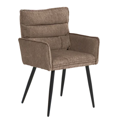 Трапезен стол Carmen Iksan с подлакътници - Кафяв R38