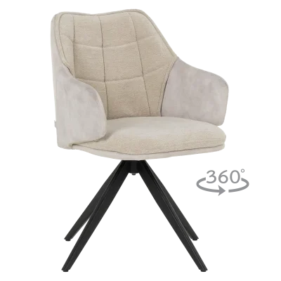 Трапезен стол Carmen Bordon - Крем R 28