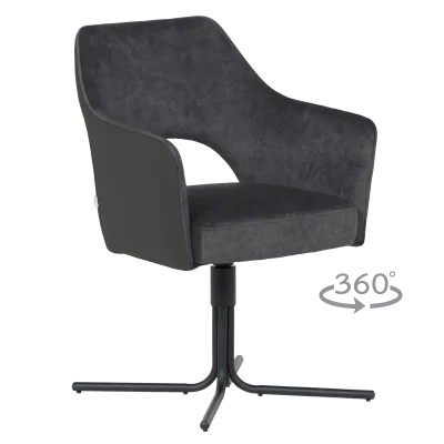 Трапезен стол Carmen Parnu - Антрацит N