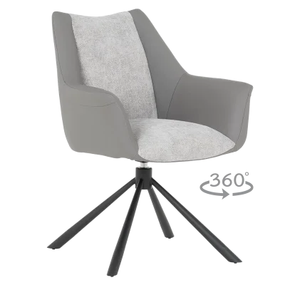 Трапезен стол Carmen Tempe - Светлосив