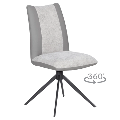 Трапезен стол Carmen Tulsa - Светлосив