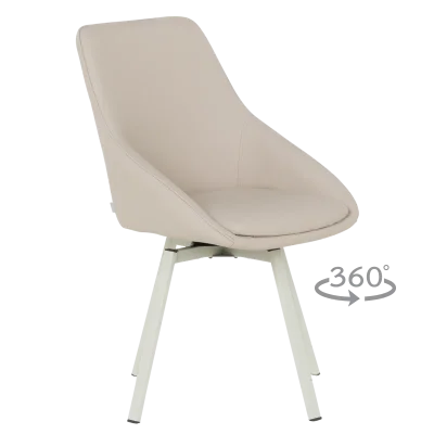 Трапезен стол Carmen Wigan 1 силиконова кожа - Лате 05