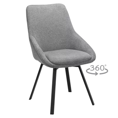 Трапезен стол Carmen Wigan - Сив BF 5