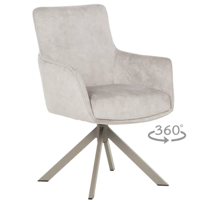 Трапезен стол Carmen Valga - Крем