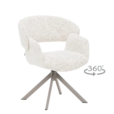 Трапезен стол Carmen Voru - Бял 29