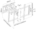 Регулируема стойка за монитор и телевизор Neomounts by NewStar Flat Screen Wall Mount | LFD-W8000