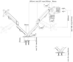 Регулируема стойка за два монитора Neomounts by NewStar Flat Screen Desk Mount | FPMA-D650DBLACK