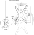 Регулируема стойка за монитор и телевизор Neomounts by Newstar wall mounted gas spring | WL70-550BL14