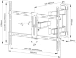 Регулируема стойка за монитор и телевизор Neomounts by NewStar Screen Wall Mount | WL40-550BL16