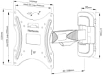 Регулируема стойка за монитор и телевизор Neomounts by NewStar  Screen Wall Mount | WL40-540BL12