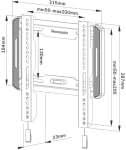 Фиксирана стойка за монитор и телевизор Neomounts by NewStar Screen Wall Mount | WL30-550BL12