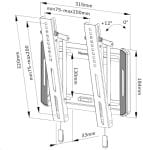 Регулируема стойка за монитор и телевизор Neomounts by NewStar Screen Wall Mount | WL35-550BL12