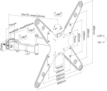 Регулируема стойка за монитор и телевизор Neomounts by NewStar Screen Pole Clamp | FL40-450BL14