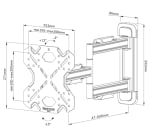 Регулируема стойка за монитор и телевизор Neomounts Select Screen Wall Mount | WL40S-850BL12