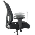 Президентски офис стол ALES - черен