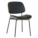 Посетителски стол Carmen 1180 - орех-черен