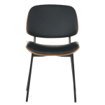 Посетителски стол Carmen 1180 - орех-черен