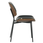 Посетителски стол Carmen 1180 - орех-черен