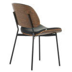 Посетителски стол Carmen 1180 - орех-черен