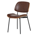 Посетителски стол Carmen 1180 - орех-искрящо кафяв