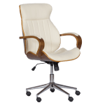 Президентски офис стол Carmen 6402 - орех-крем