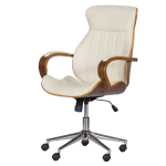 Президентски офис стол Carmen 6402 - орех-крем