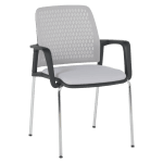 Посетителски стол Carmen 1138 CH - светлосив