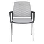 Посетителски стол Carmen 1138 CH - светлосив