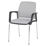 Посетителски стол Carmen 1138 CH - светлосив