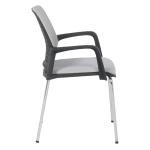 Посетителски стол Carmen 1138 CH - светлосив