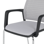 Посетителски стол Carmen 1138 CH - светлосив