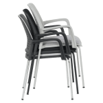 Посетителски стол Carmen 1138 CH - светлосив