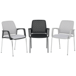 Посетителски стол Carmen 1138 CH - светлосив