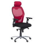 Ергономичен стол Carmen 7520 - черен - червен